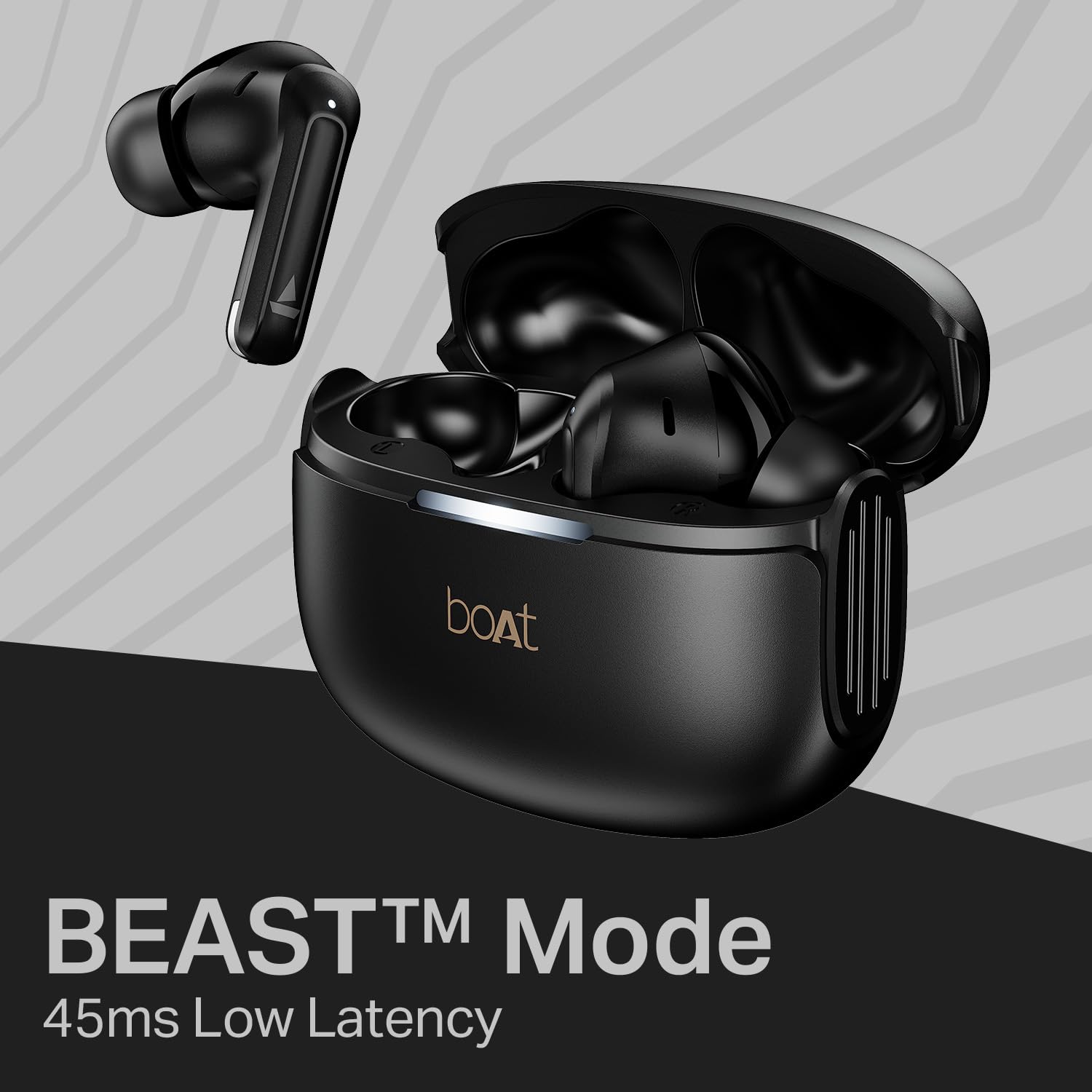 boAt Airdopes 219, 4Mics ENx, 40H Battery, Best in Segment for Calling, Stream Ad Free Music via App Support, Bluetooth Earbuds, TWS Ear Buds Wireless Earphones with mic (Carbon Black)